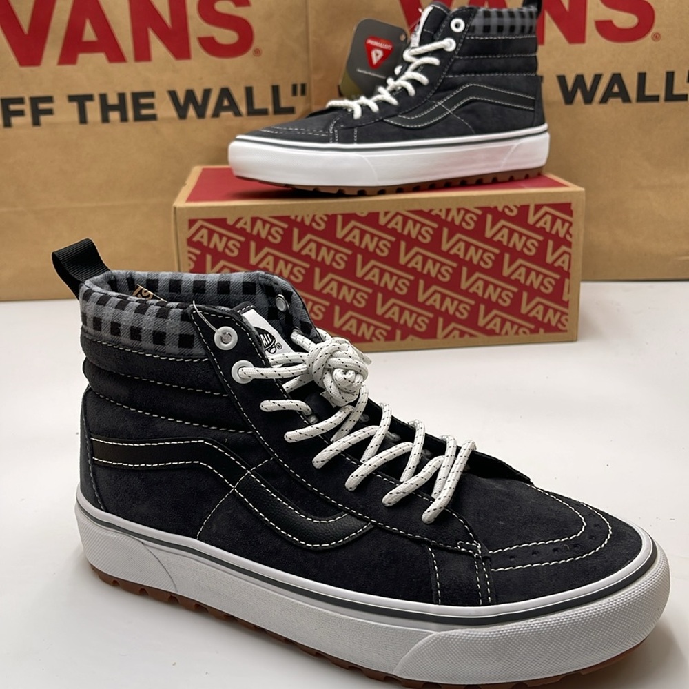 Vans Men’s Sk8-Hi Mte-1 Plaid Grey/White
VN0A5HZYGYW Boots Sneakers - Picture 15 of 16